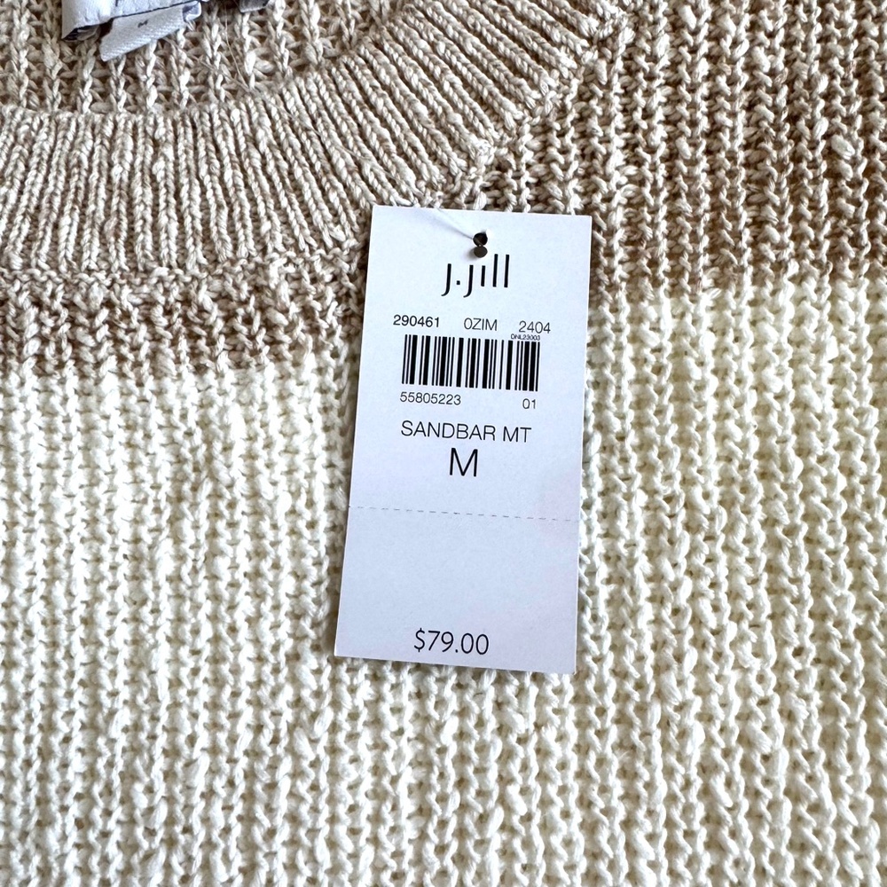 J Jill Pure Jill striped knit sweater - Picture 4 of 7